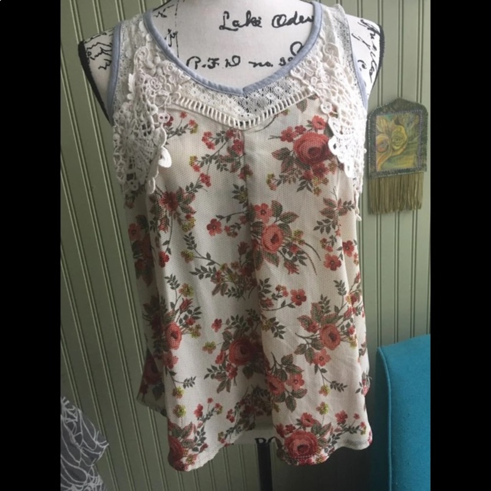 Floral tank top
